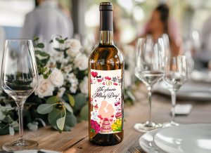 Naklejki na butelki weselne